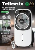 کولر ابی و پنکه شارژی تلیونیکس مدل TAC3402 - تصویر 2